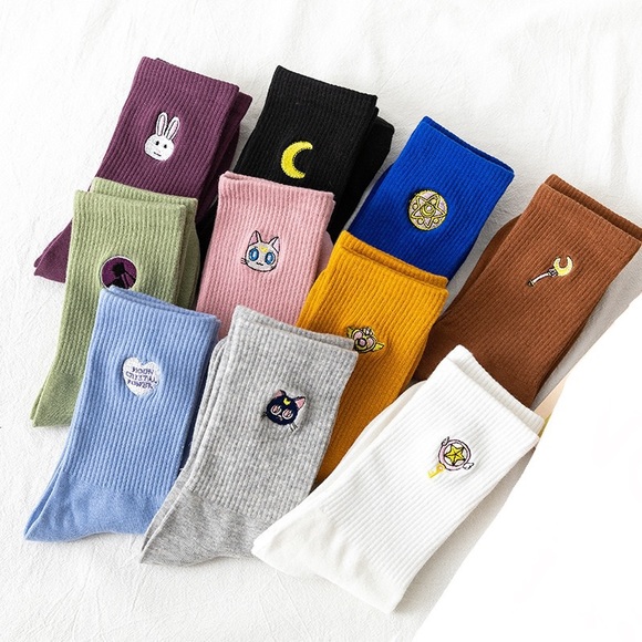 10 Pairs Salior Moon Socks 🌙 - Picture 2 of 5